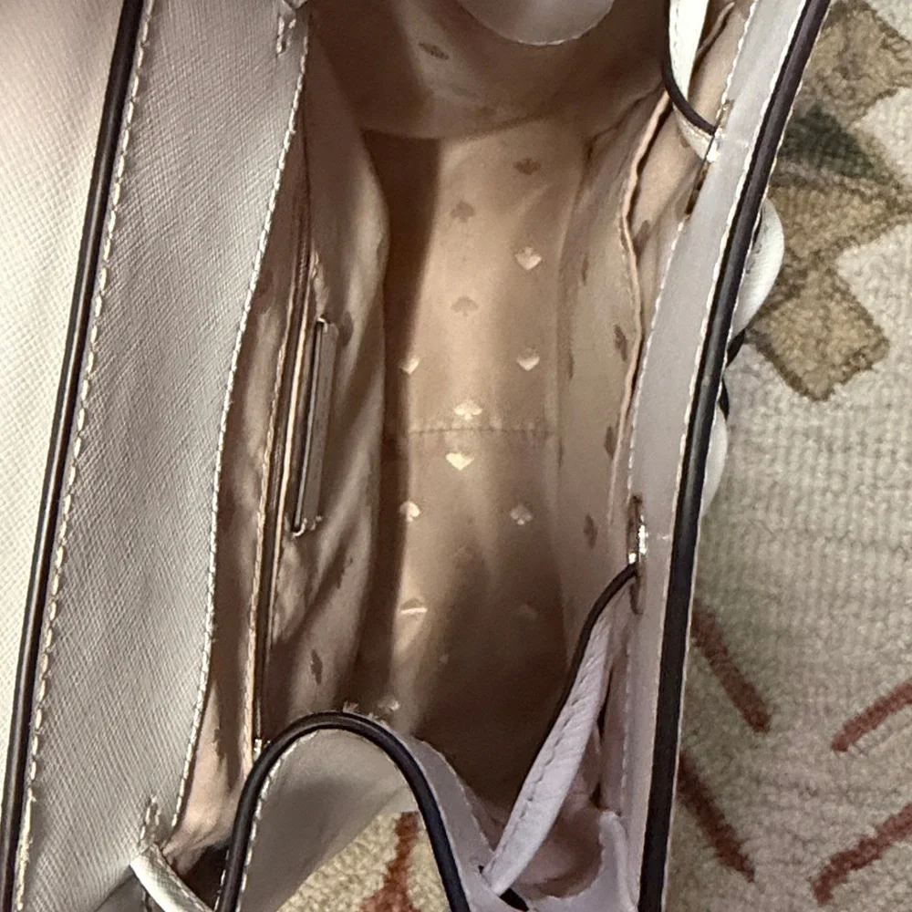 Kate Spade Lizzie Drawstring Backpack White Medium